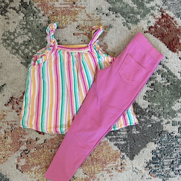 Girls size 7/8 clothes outfit Cat & Jack Striped Flowy Tank + Colette Lilly pant - Picture 8 of 10